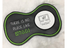 Stickdatei ITH - MugRug Geek "Home ist where my 127.0.0 is"